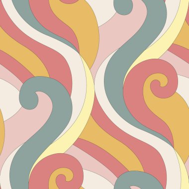 vektörsüz el izi - çizilmiş dalgalar.