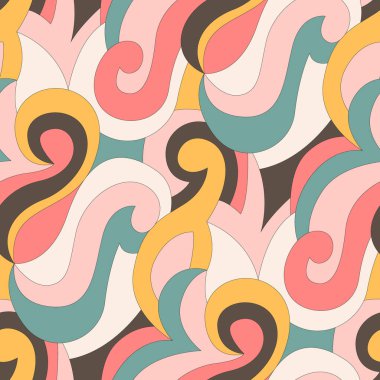 soyut dikişsiz desen, vektör illüstrasyonu