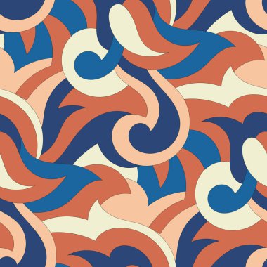 Soyut geometrik dikişsiz desensiz vektör çizimi