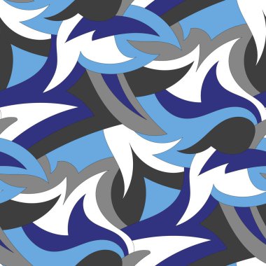 geometrik öğelerle Dikişsiz soyut desen