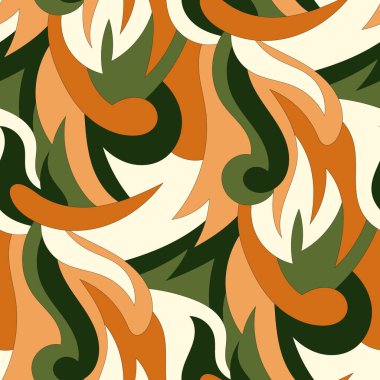 Soyut geometrik şekilli kusursuz desen