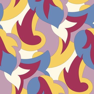 Soyut geometrik şekilli kusursuz desen. vektör illüstrasyonu