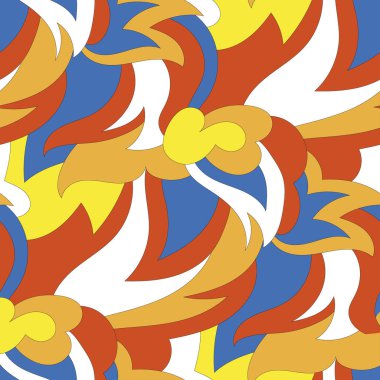 Dekoratif elementlerle kusursuz desen