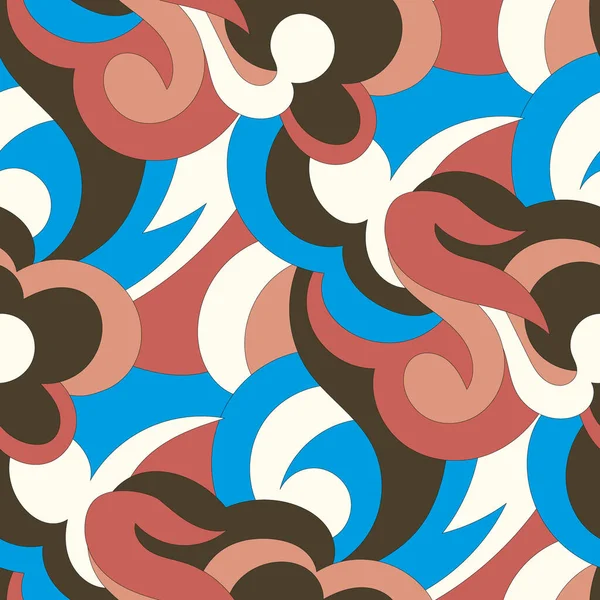 Bir çiçek süsleme görüntü ile Dikişsiz soyut desen.