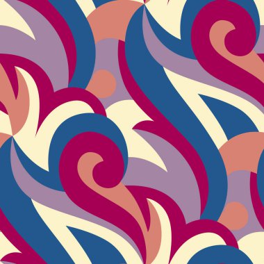 Renkli geometrik elementlere sahip soyut arkaplan