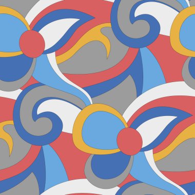 Soyut geometrik şekillerin kusursuz deseni