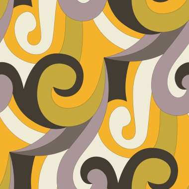 Soyut dalgalı dalgaların vektör çizimi