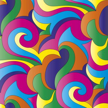 İtalyan modasından esinlenilmiş lüks soyut desen