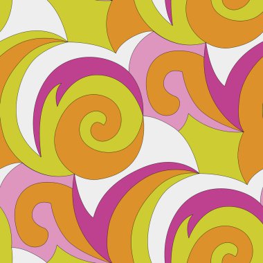 Yüksek moda tekstil tasarımı için kusursuz soyut desen