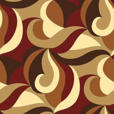 Dalga ve çizgilerin soyut vektör illüstrasyon arka planı, pürüzsüz desen