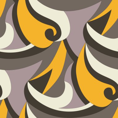 İtalyan modasından esinlenilmiş lüks soyut desen