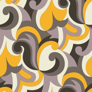 İtalyan modasından esinlenilmiş lüks soyut desen