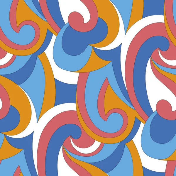 Dalga ve dairelerin soyut vektör çizimi