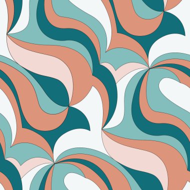 Soyut geometrik şekilli kusursuz desen