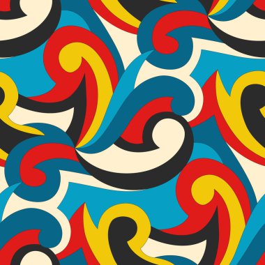 soyut geometrik renk desenli vektör çizimi