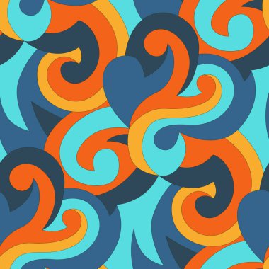 Soyut geometrik şekilli kusursuz desen