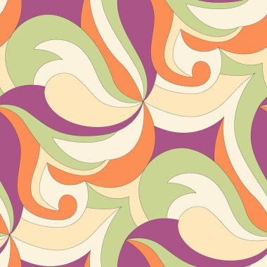 Dalgalı çizgi deseninin kusursuz soyut arkaplanı