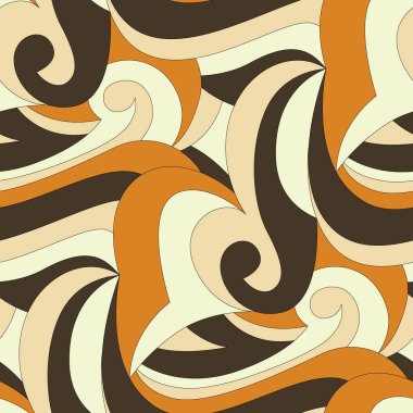 Elle çizilmiş çizgilerle soyut vektör dikişsiz desen.