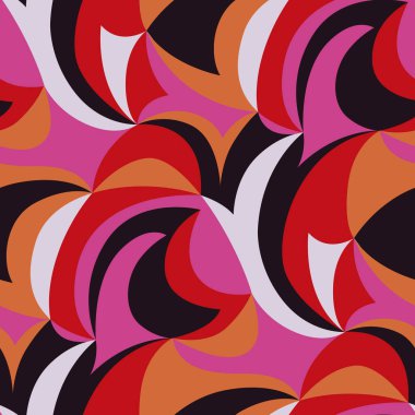 İtalyan modasından esinlenilmiş lüks soyut desen