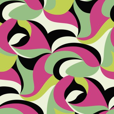 Kırmızı ve yeşil tonlarda kusursuz soyut desen