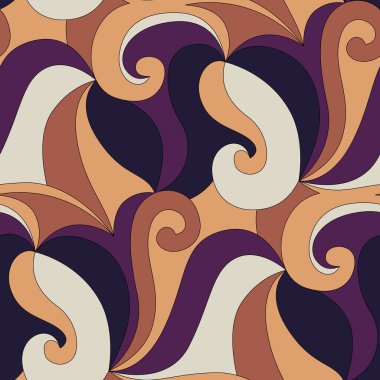 İtalyan modasından esinlenilmiş lüks soyut desen