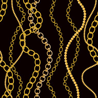 Altın zincir seamless modeli