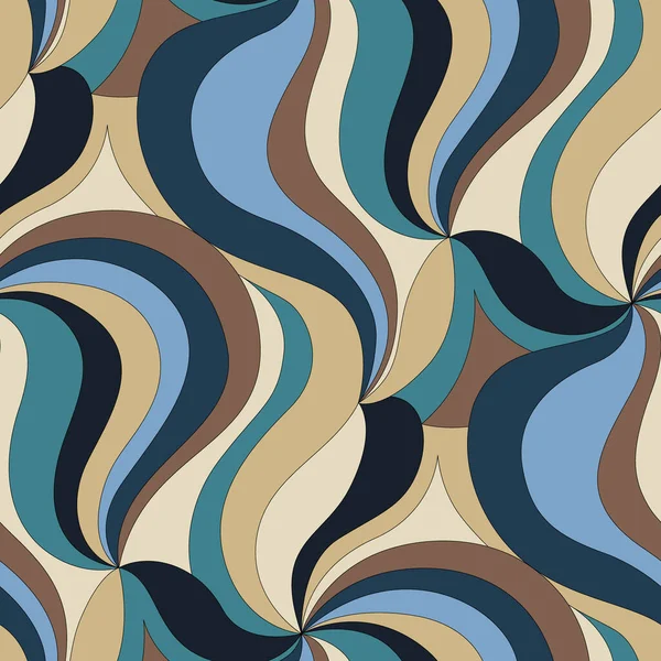 Dalgalı dalgalarla kusursuz soyut desen. vektör illüstrasyonu.