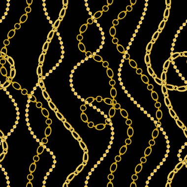 Moda ve tekstil tasarımı için kusursuz zincir deseni