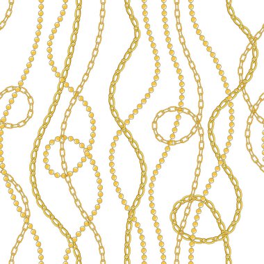 Moda ve tekstil tasarımı için kusursuz zincir deseni