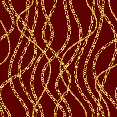 Moda ve tekstil tasarımı için kusursuz zincir deseni