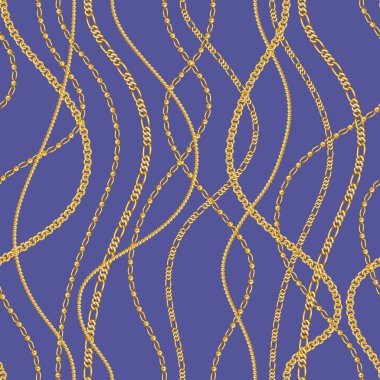 Moda ve tekstil tasarımı için kusursuz zincir deseni