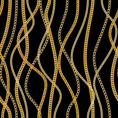 Zincirli kusursuz altın arkaplan.