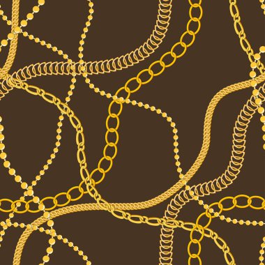 Moda ve tekstil tasarımı için kusursuz zincir deseni