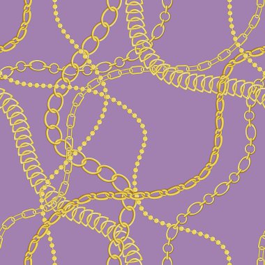 Zincir desenleri kusursuz. Kumaş, duvar kağıdı, ambalaj, arkaplan için tasarım.