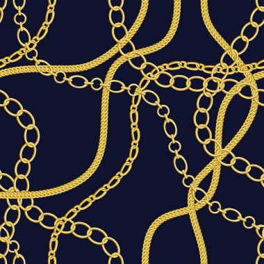 Zincir desenleri kusursuz. Kumaş, duvar kağıdı, ambalaj, arkaplan için tasarım.