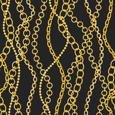 Zincir desenleri kusursuz. Kumaş, duvar kağıdı, ambalaj, arkaplan için tasarım.