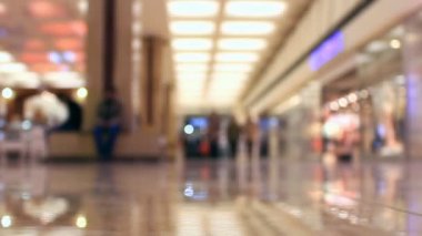 Timelapse insanlar içinde hipermarket