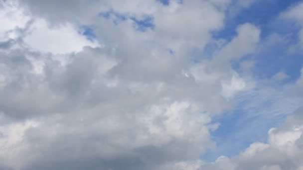 Tijd Lapse witte puffy wolken — Stockvideo