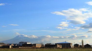 Mavi, gri bulutlar Timelapse 