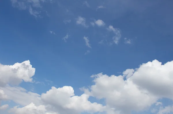 White puffy clouds