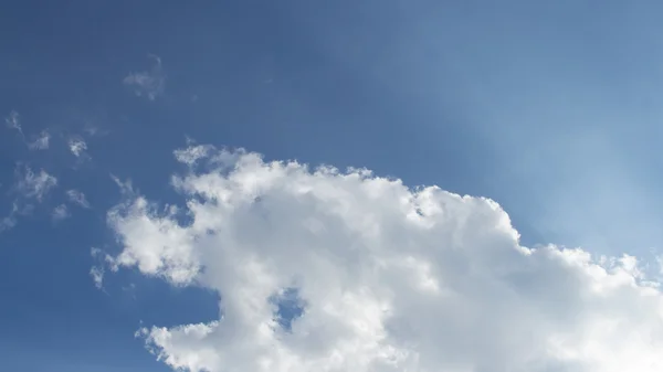 White puffy clouds