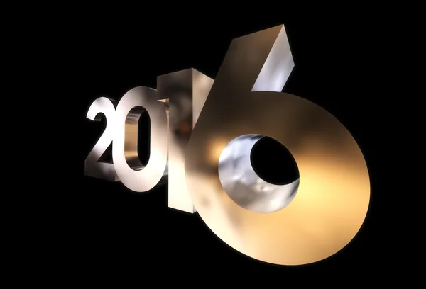 2016 yeni yıl 3d görüntü