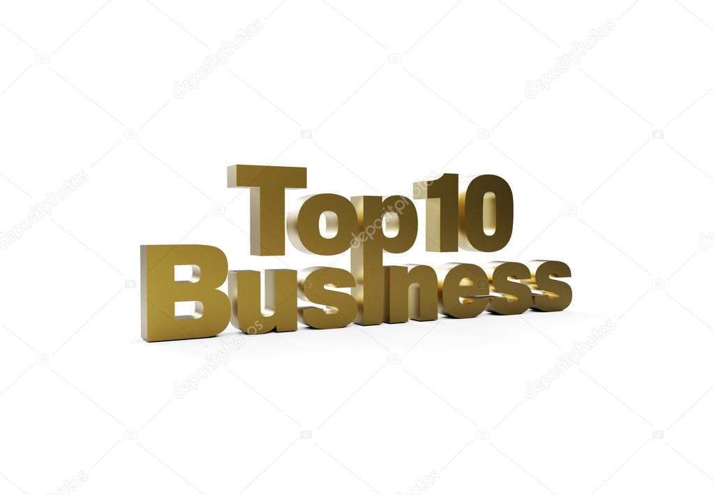 Top Business Sign Logo 3D