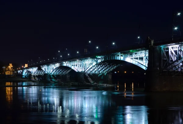 Poniatowski-Brücke. Warschau, Polen. — Stockfoto