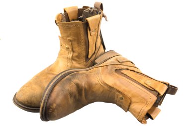 İzole Patina mühendis deri çizme