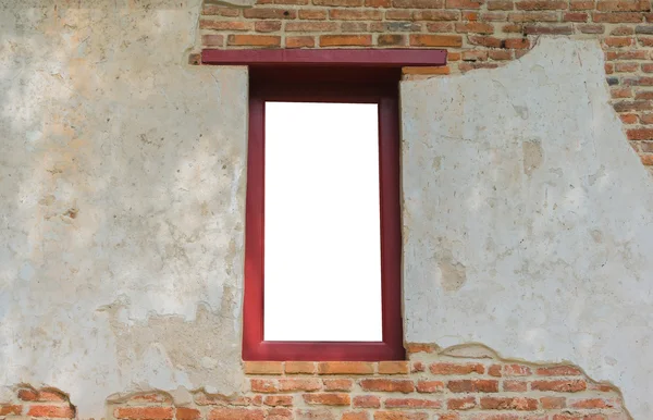 Eski bir duvarında eski pencere