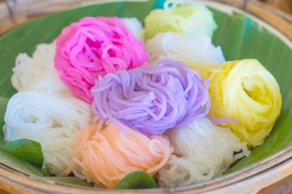 Colorful of Thai vermicelli rice noodles