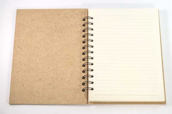 Blank empty notepad on white white background — Stock Photo, Image