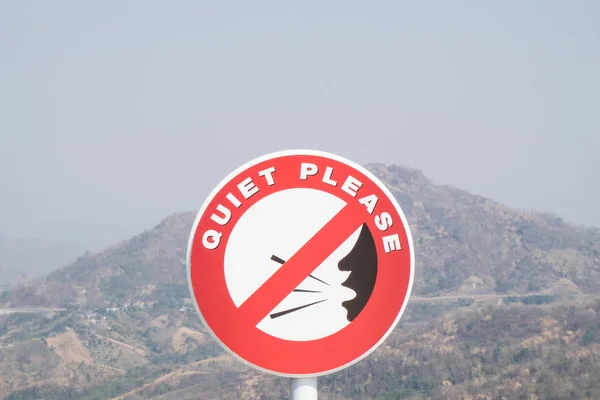 Keep quiet sign — Stock Photo, Image