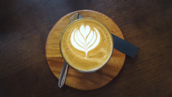 Uma chávena de café com leite — Fotografia de Stock